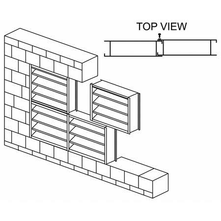Aluminum Louver, Wall Opening 18 x 18 In Q8499