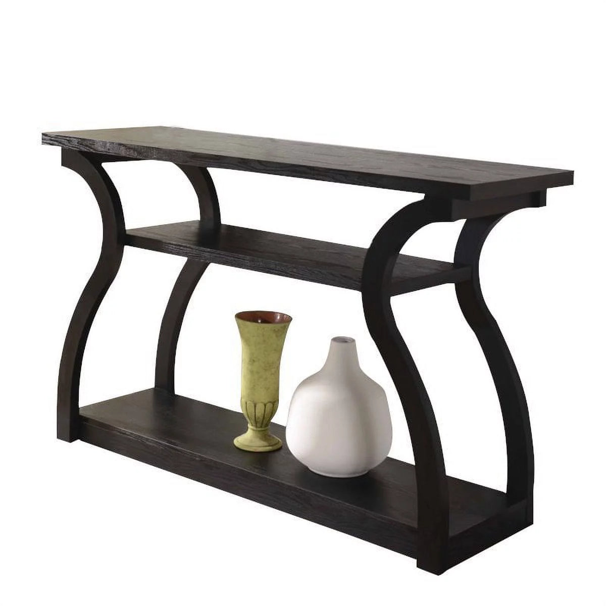 Black Wood Console Table O22257
