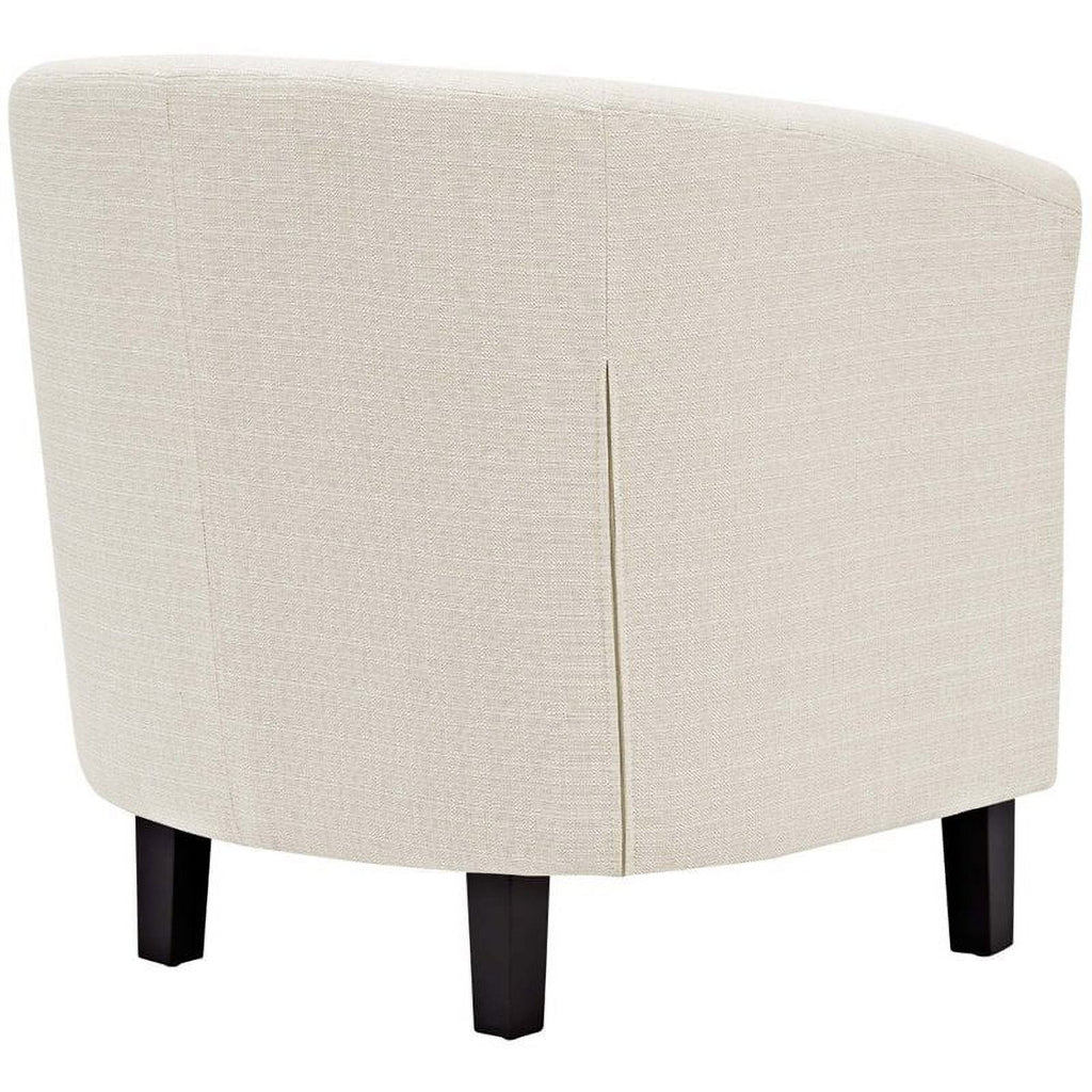 Beige 2 Piece Tufted Polyester Fabric Arm Chair Set G51199