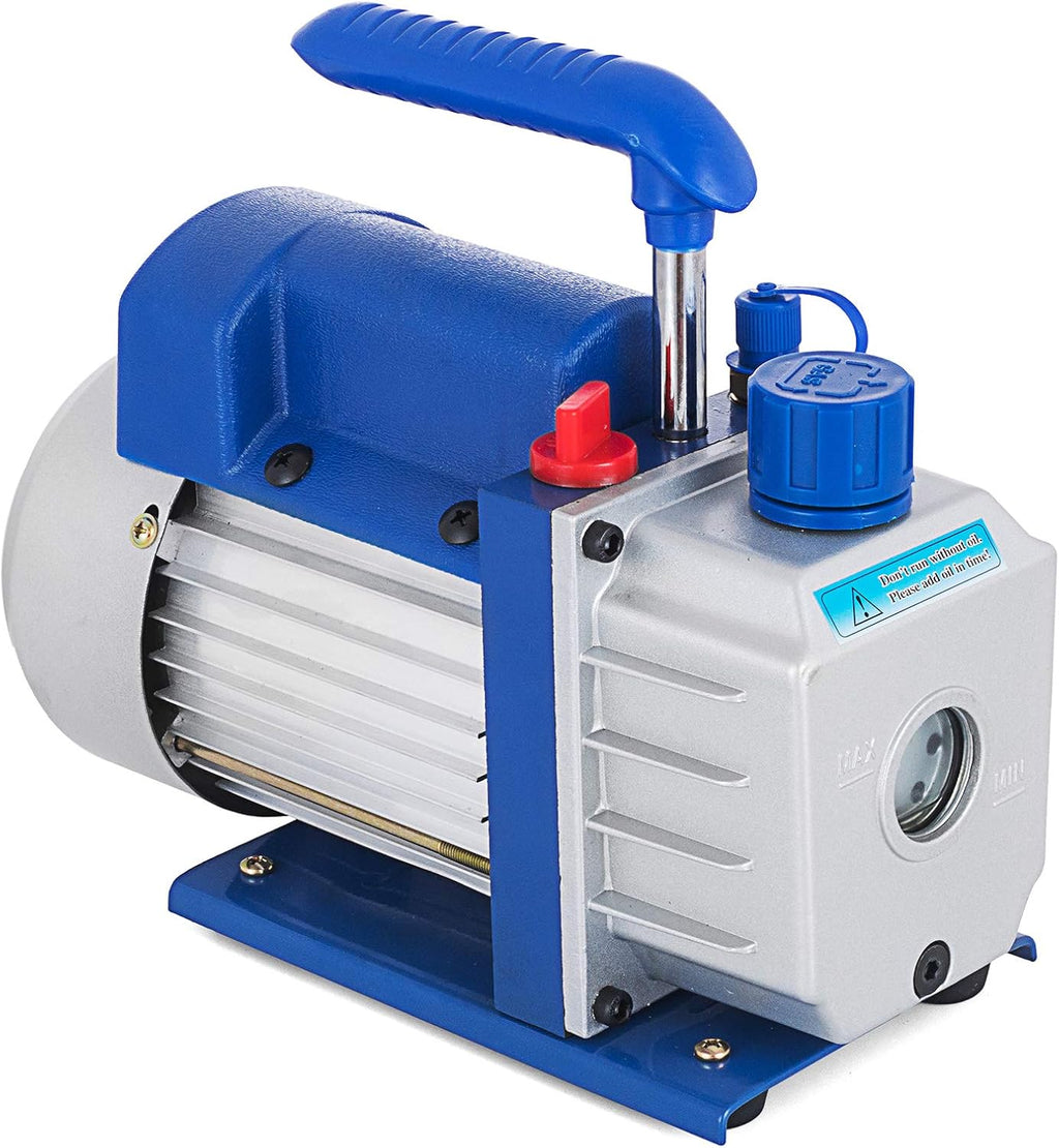 3.5 CFM Vacuum Pump Kit with R134a AC Manifold Gauge Set L2917