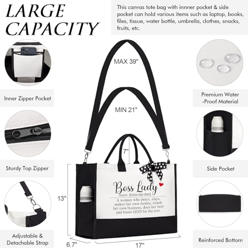 Canvas Tote Bag & Makeup Bag Gift Set Q9667