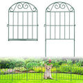 20 Panels Collapsible Garden Fence Animal Barrier, 22 Ft x 24 in Rustproof Metal Wire Panel, Green F58147