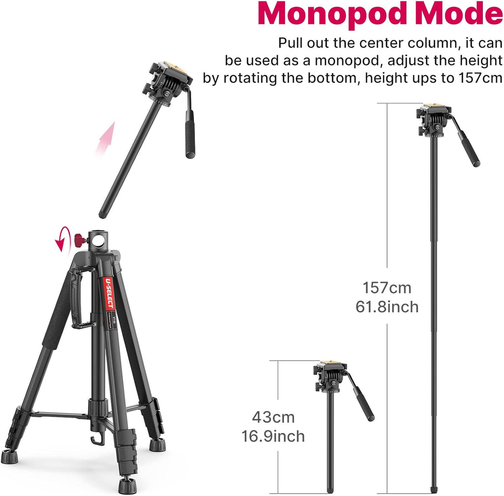 72" Professional Overhead Tripod with Fluid Head N8265