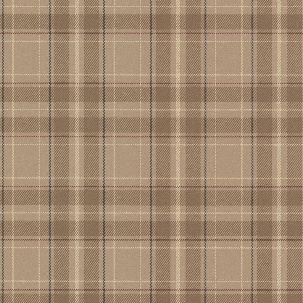 Beige Plaid Wallpaper U191