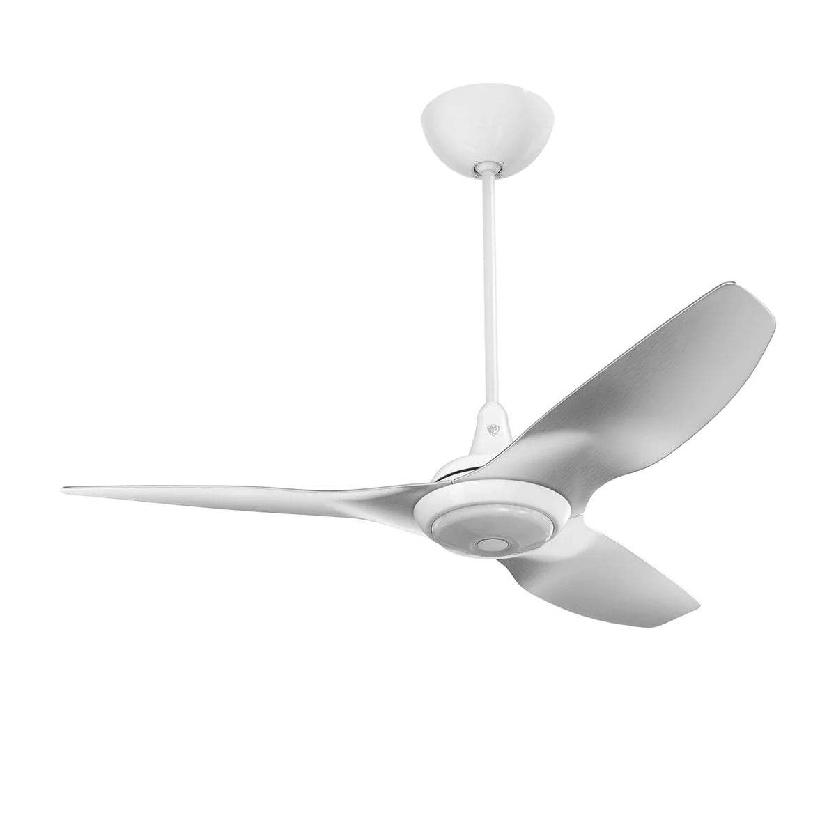 52 Ceiling Fan with Brushed Aluminum Blades and White Finish O236707
