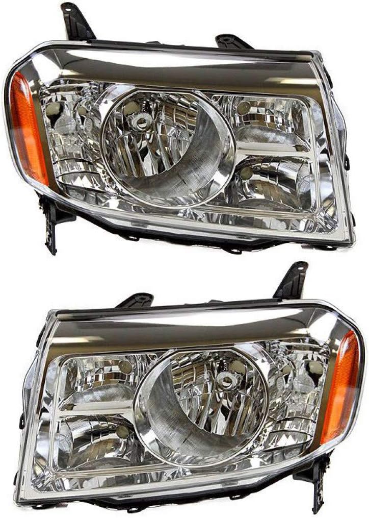 Pair Headlights Assembly Unit for Honda Pilot P8376