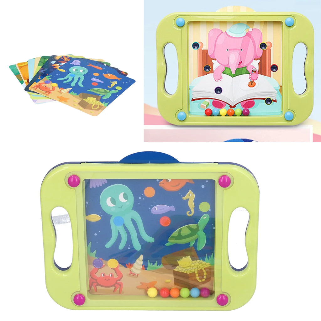 Green Plastic Bead Maze Puzzle Toy G587