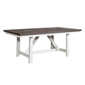 White Rubberwood Trestle Table X558