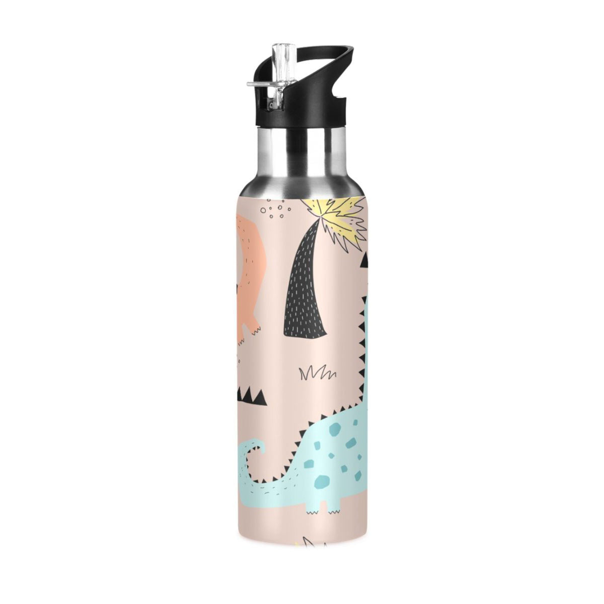 Blue Stainless Steel Vacuum Insulated Water Bottle with Straw Lid 20 OZ A14749