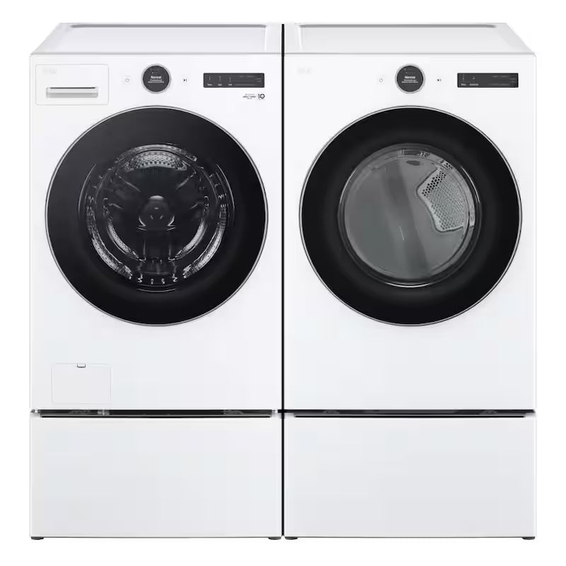 27 in. White Laundry Pedestal with Storage Drawer L836