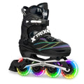 Adjustable Inline Skates Medium Black 4 Wheels J531506