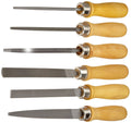 6 Piece Hand File Set with Wood Handles X7444