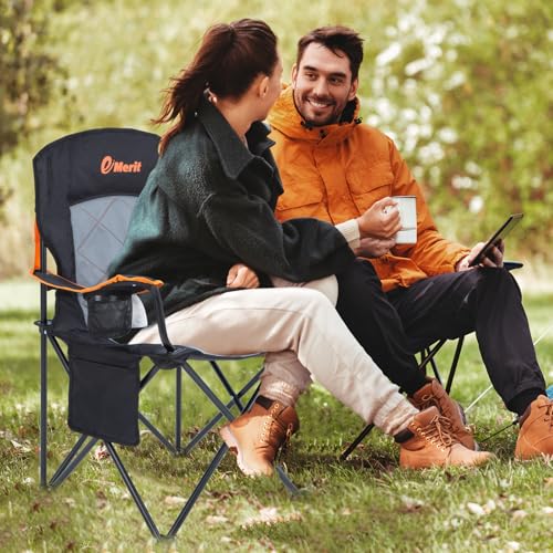 Oversized Padded Camping Chair with Arms O1994