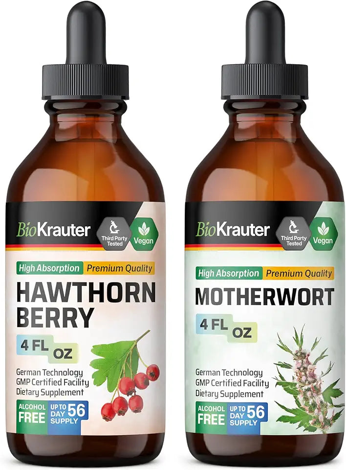 Hawthorn Tincture 4 Fl. Oz. & Motherwort Tincture 4 Fl. Oz. C976046