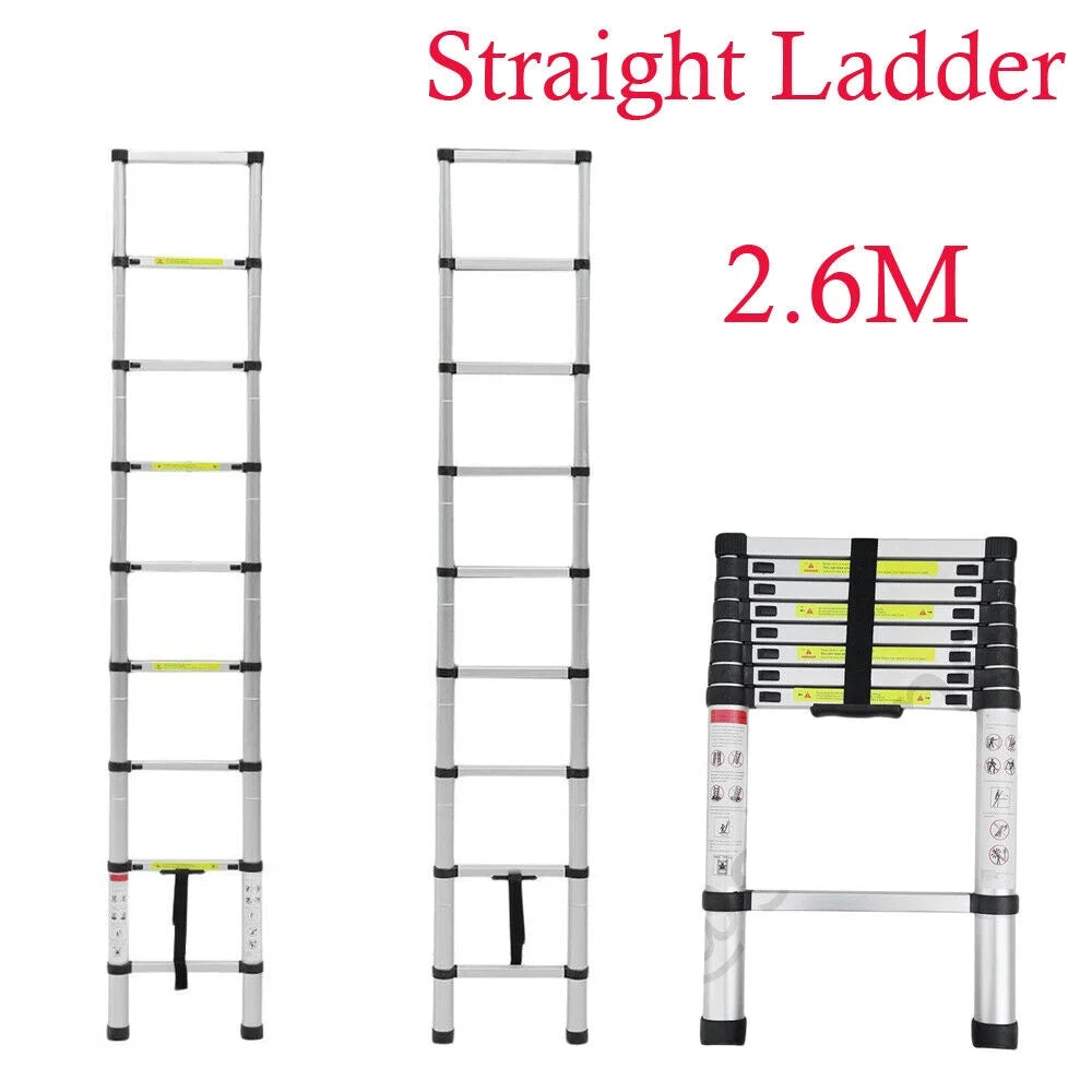 Telescoping Aluminum Extension Ladder 8.5FT K347637