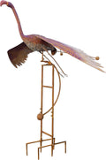 Brown and Pink Outdoor Garden Stake J401663