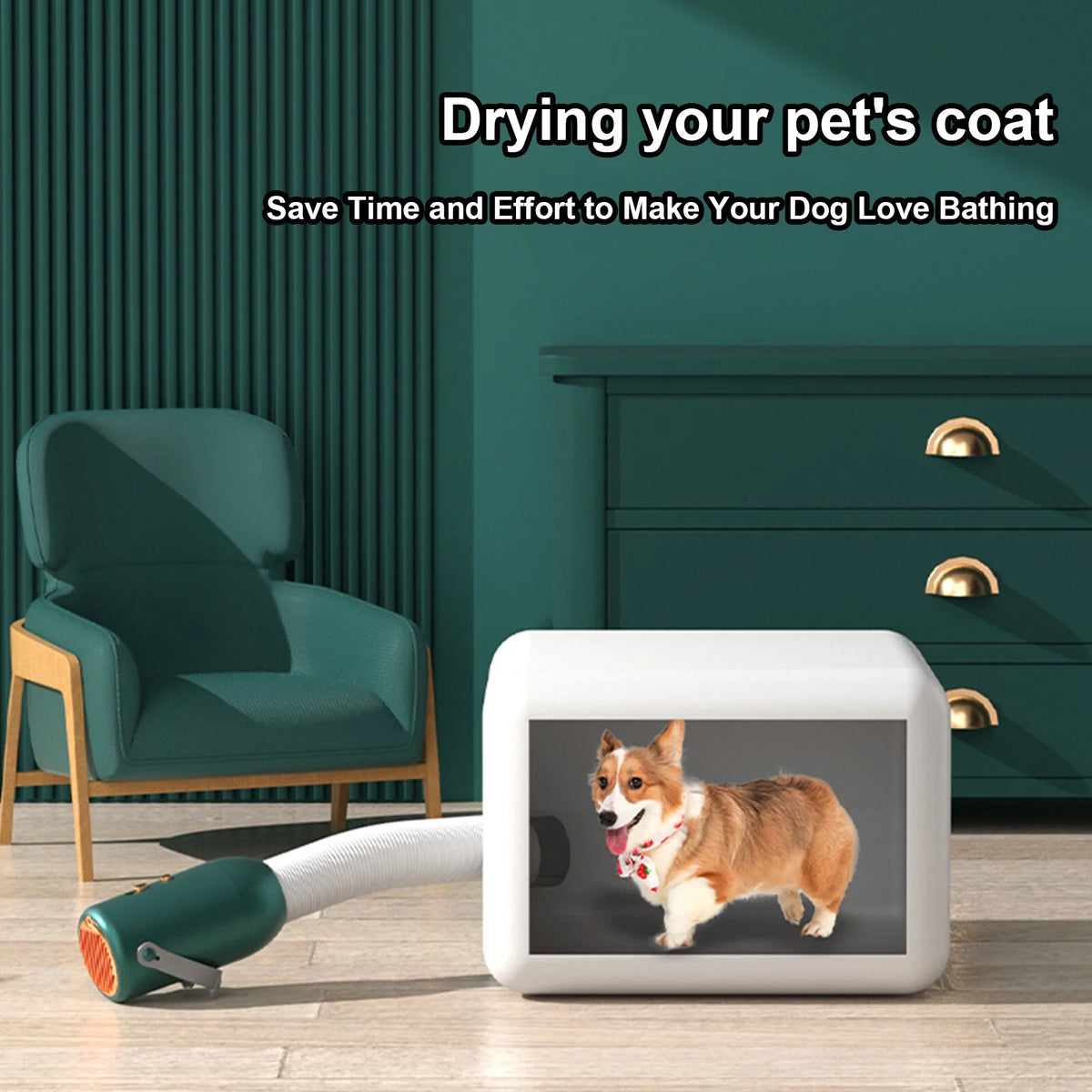 Portable Clothes Dryer with 2 Dryer Bag Green P56434