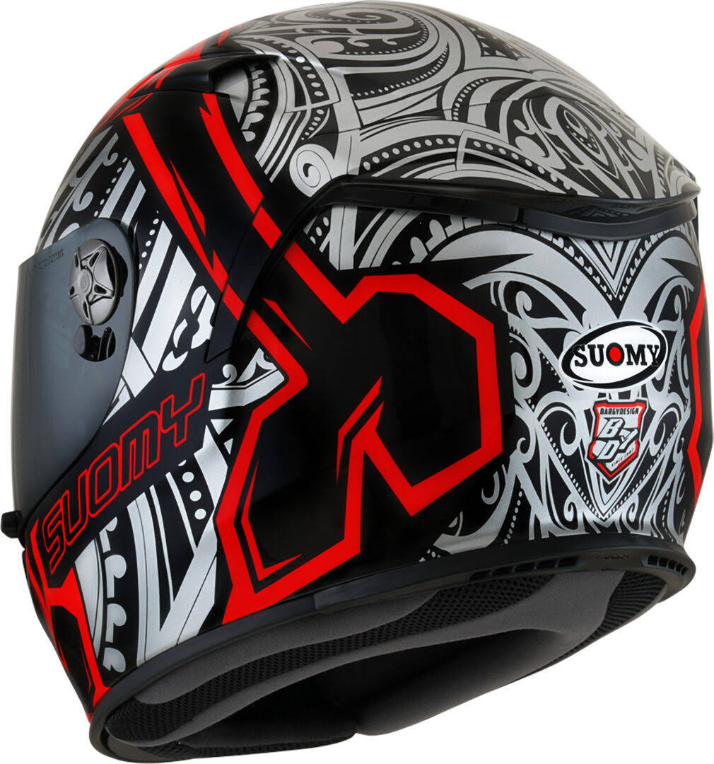 Black-Red Crossbones Helmet, Size 2XL D142