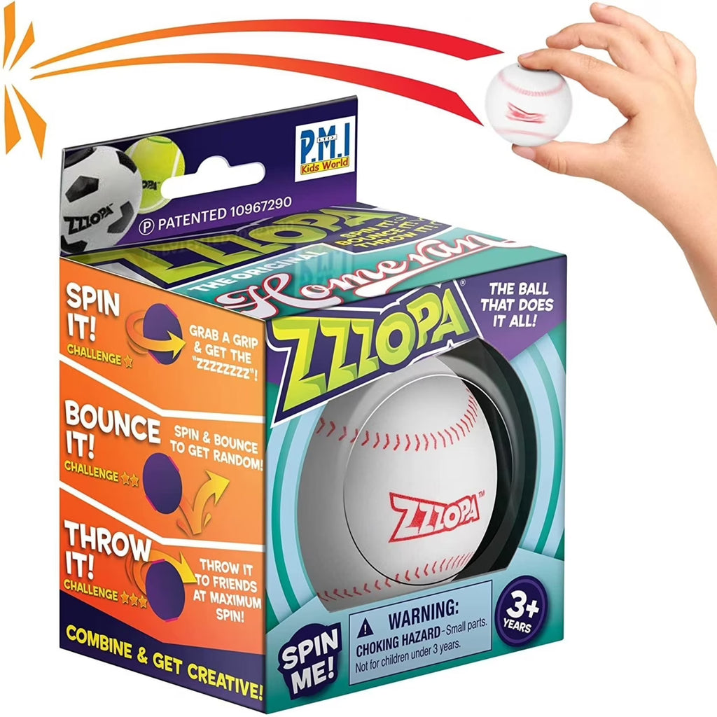 Fidget Stress Ball Mini Baseball Spin Bounce Toy X97217