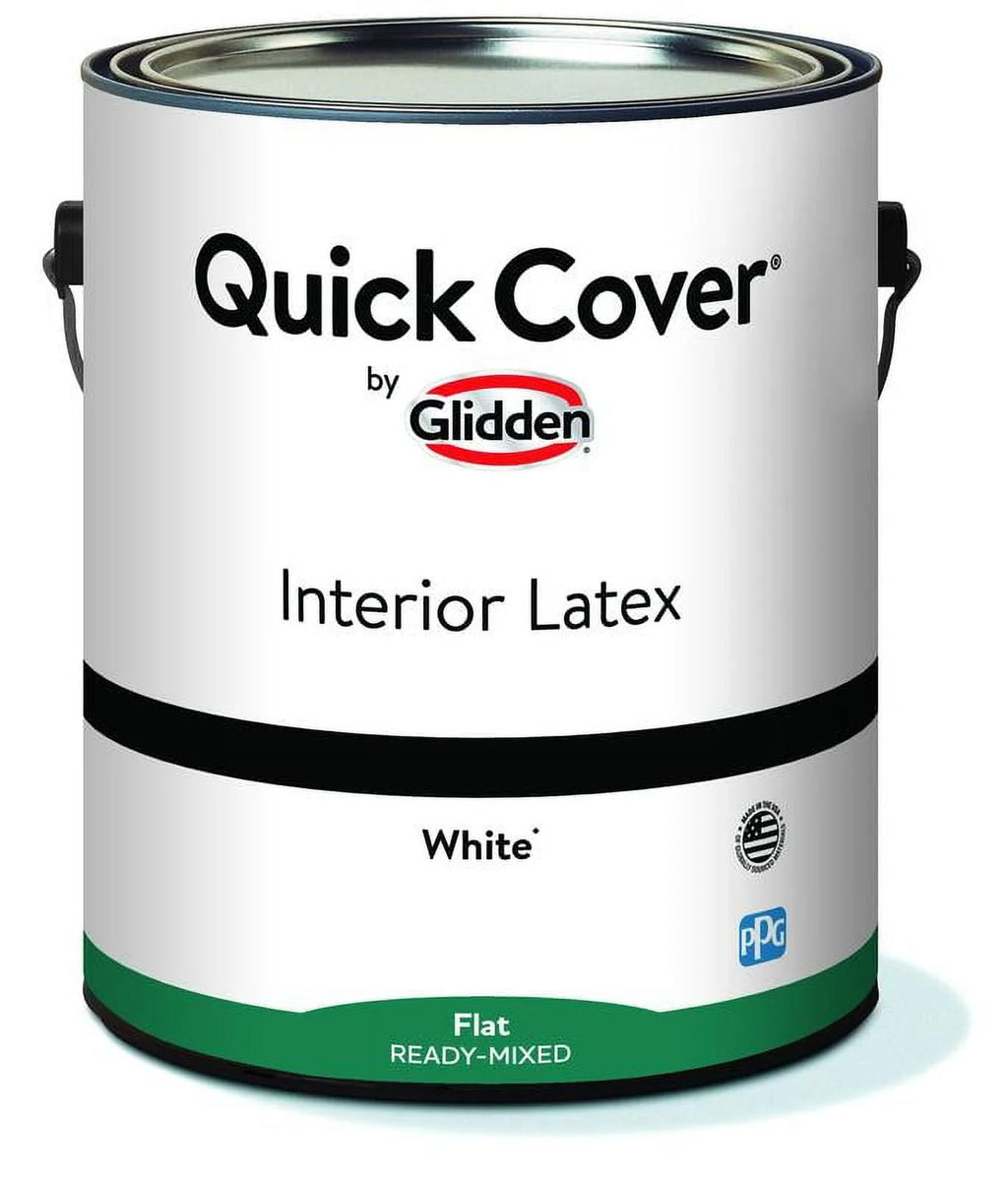 White Flat Interior Latex Paint 1 Gallon S606860