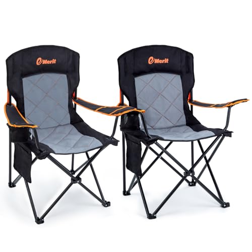 Oversized Padded Camping Chair with Arms O1994