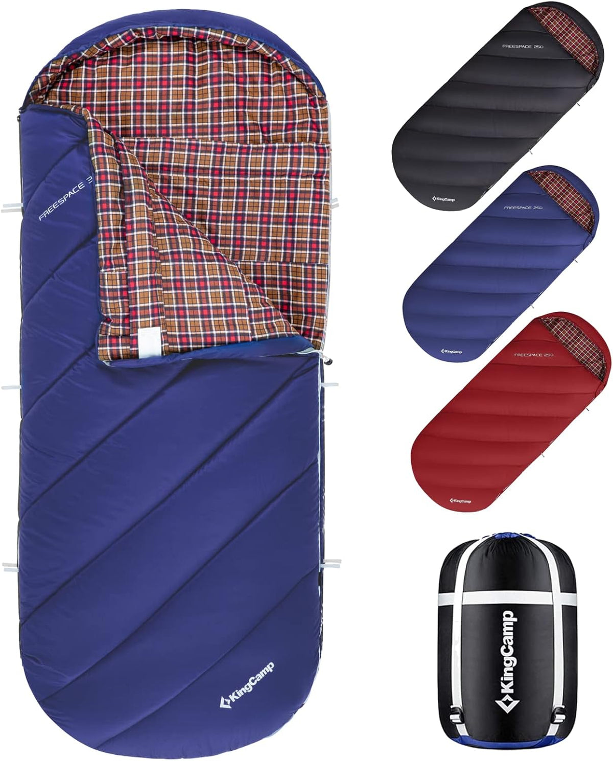 100% Cotton Flannel XL Sleeping Bag A8886