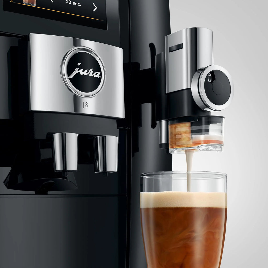 Jura J8 Coffee Machine with Sweet Foam Function and Cutting Edge Technology (Midnight Silver) N63786