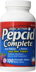 Berry Flavored Chewable Antacid Tablets 100 Count N977