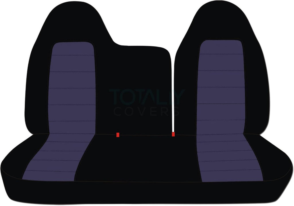 Black & Yellow Two-Tone Truck Seat Covers X895545
