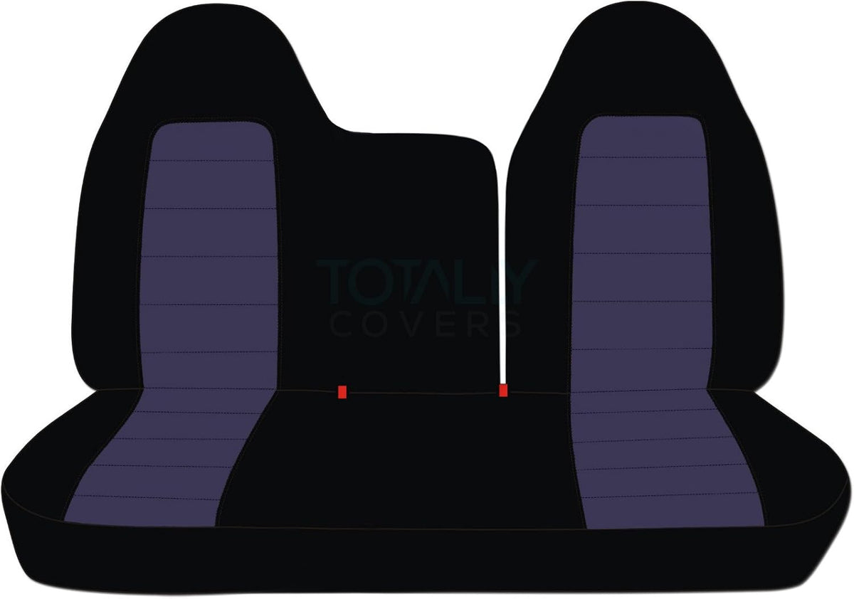 Black & Yellow Two-Tone Truck Seat Covers X895545