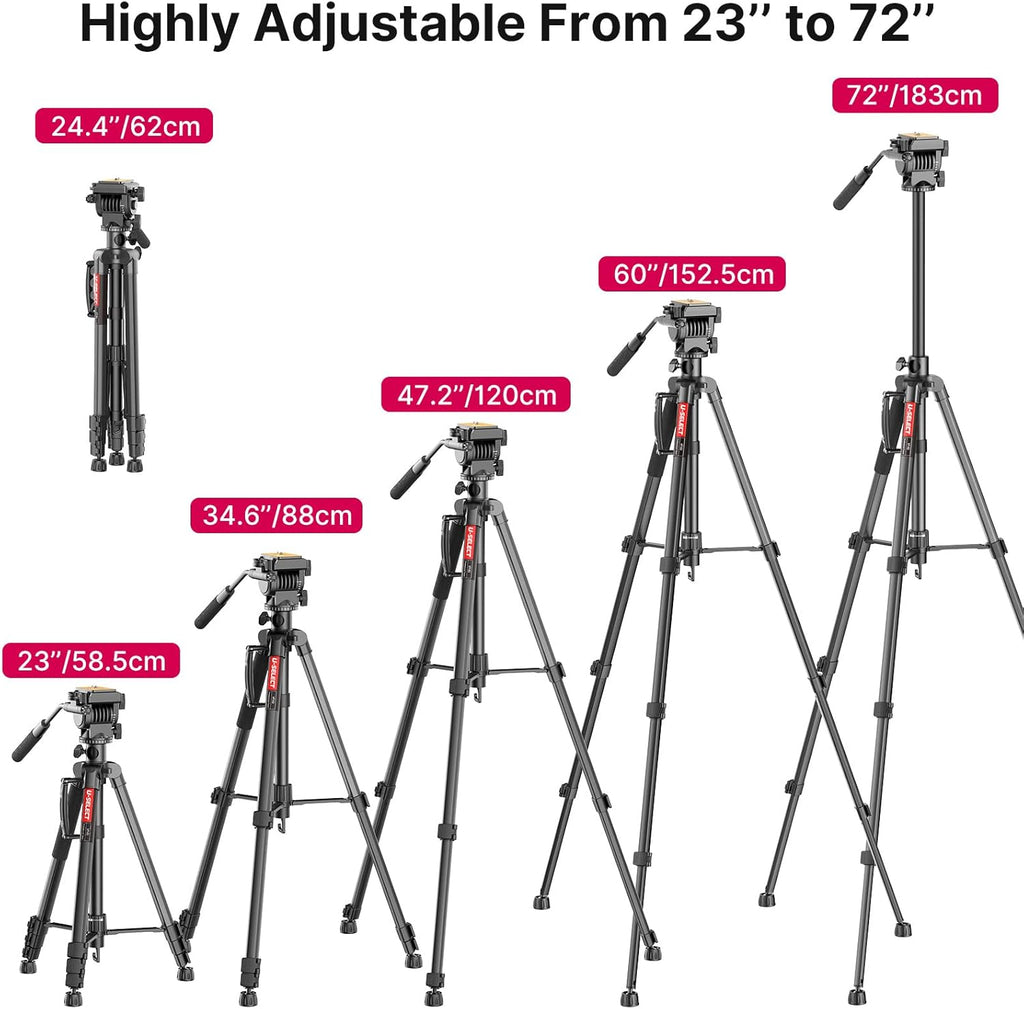 72" Professional Overhead Tripod with Fluid Head N8265