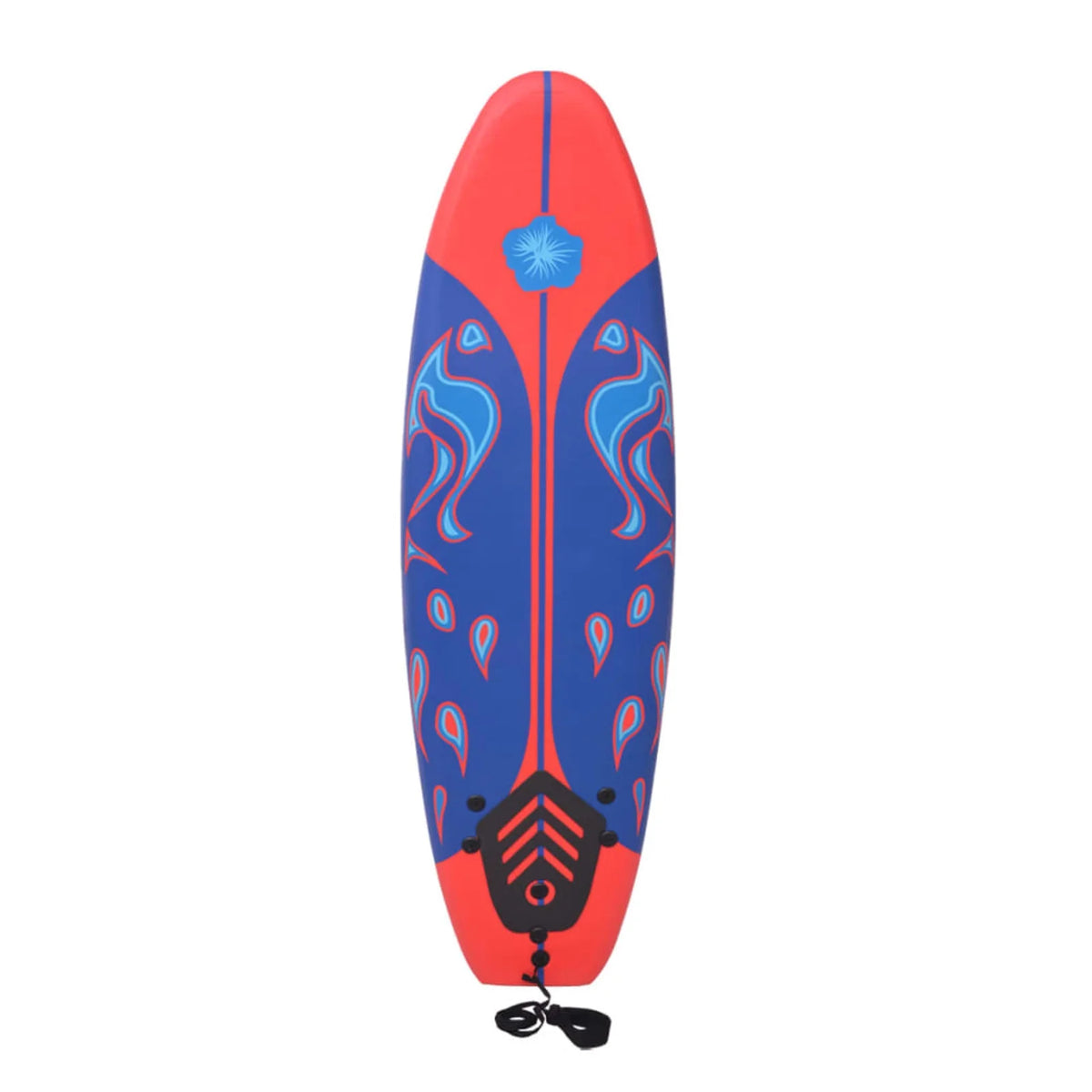 Blue and Red 66.9" Surfboard D6789