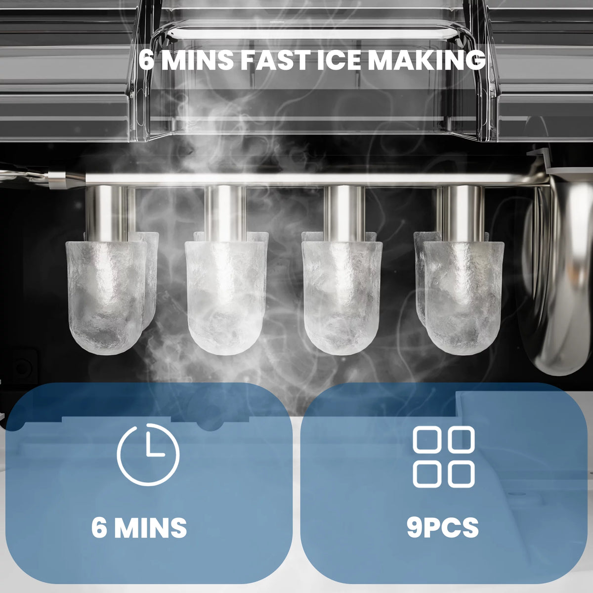 Portable Countertop Ice Maker 26lbs/24H Green M734990