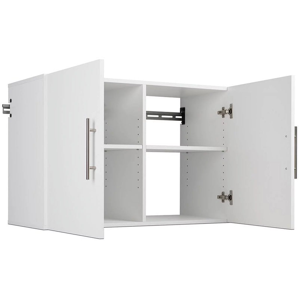 2 Piece 36" Height Wall Mounted Garage Cabinet Set in White R3218