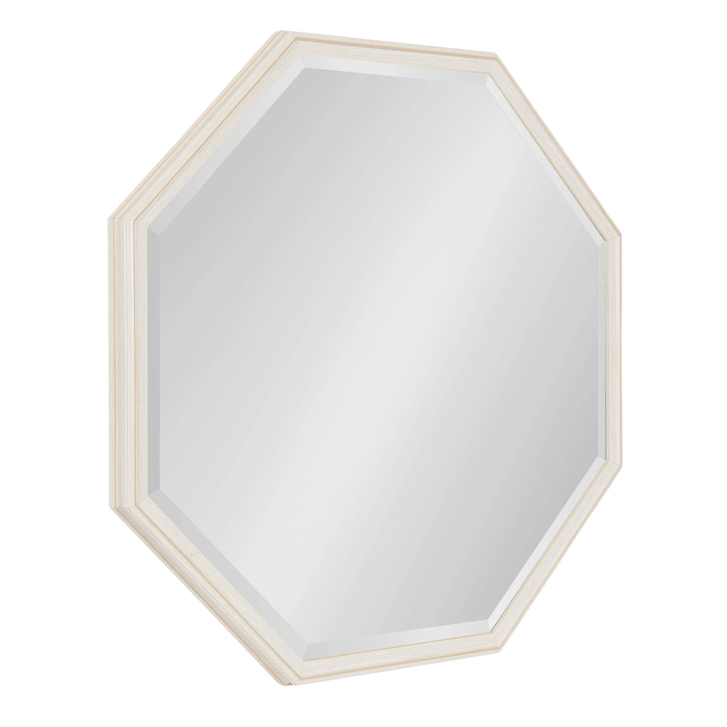Octagon Wall Mirror with Stepped Frame and Beveled Edge Y685