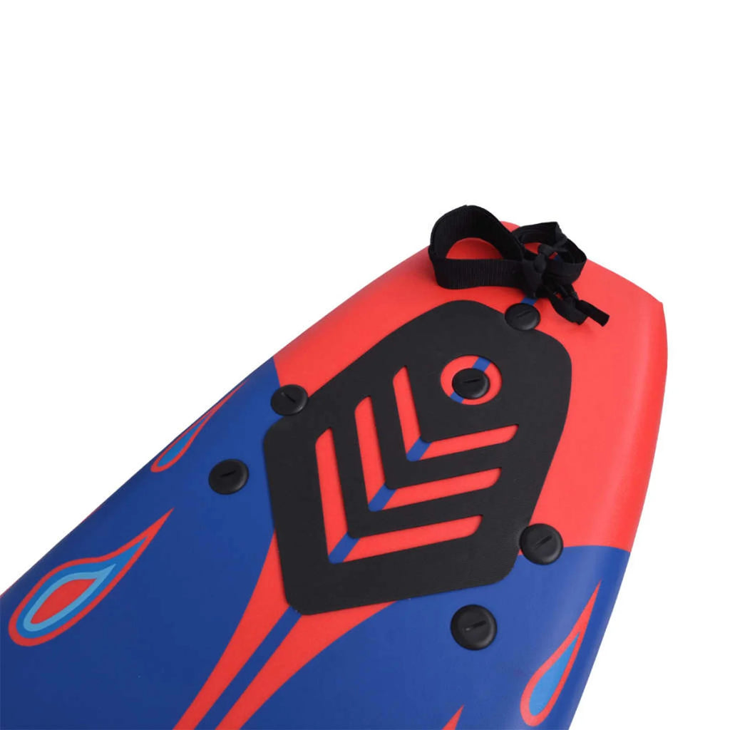 Blue and Red 66.9" Surfboard D6789