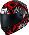 Black-Red Crossbones Helmet, Size 2XL D142