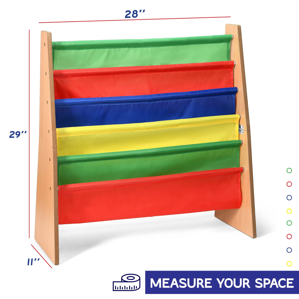 Kids Bookshelf Organizer with 5 Shelves M87388