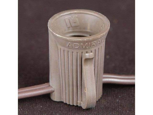 C7 Christmas Stringer Bulk Reel, Brown Wire, 12x22 Spacing, Candelabra Base A99331