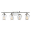 Polished Chrome 4-Light Bath Bar L465