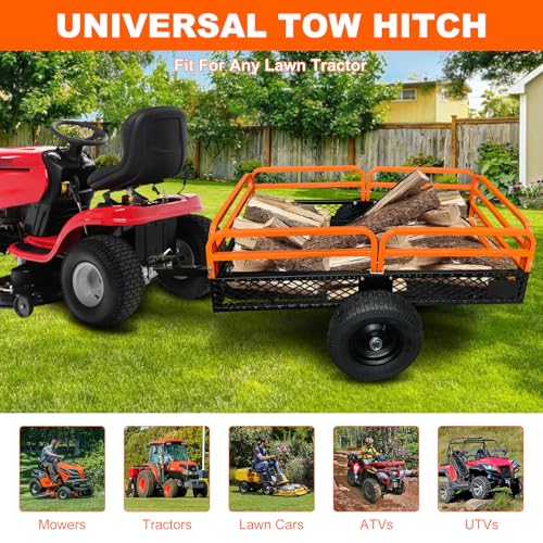 Heavy Duty 1500-Pound Capacity Steel Dump Cart P226