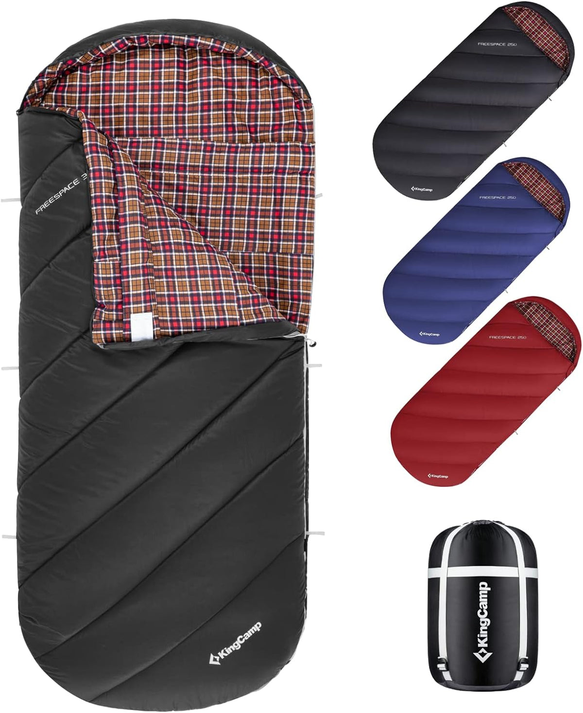100% Cotton Flannel XL Sleeping Bag A8886