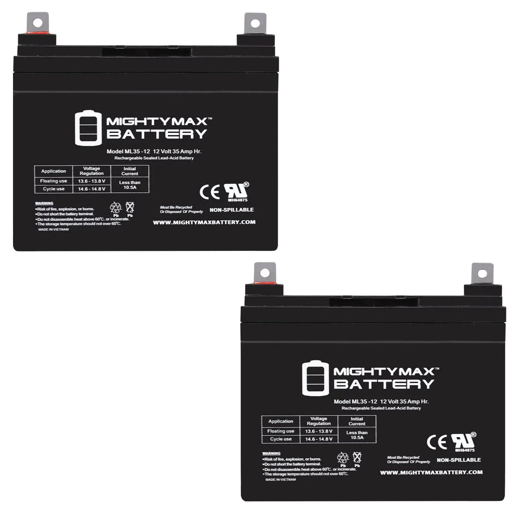12V 35AH SLA Battery 2 Pack J5716