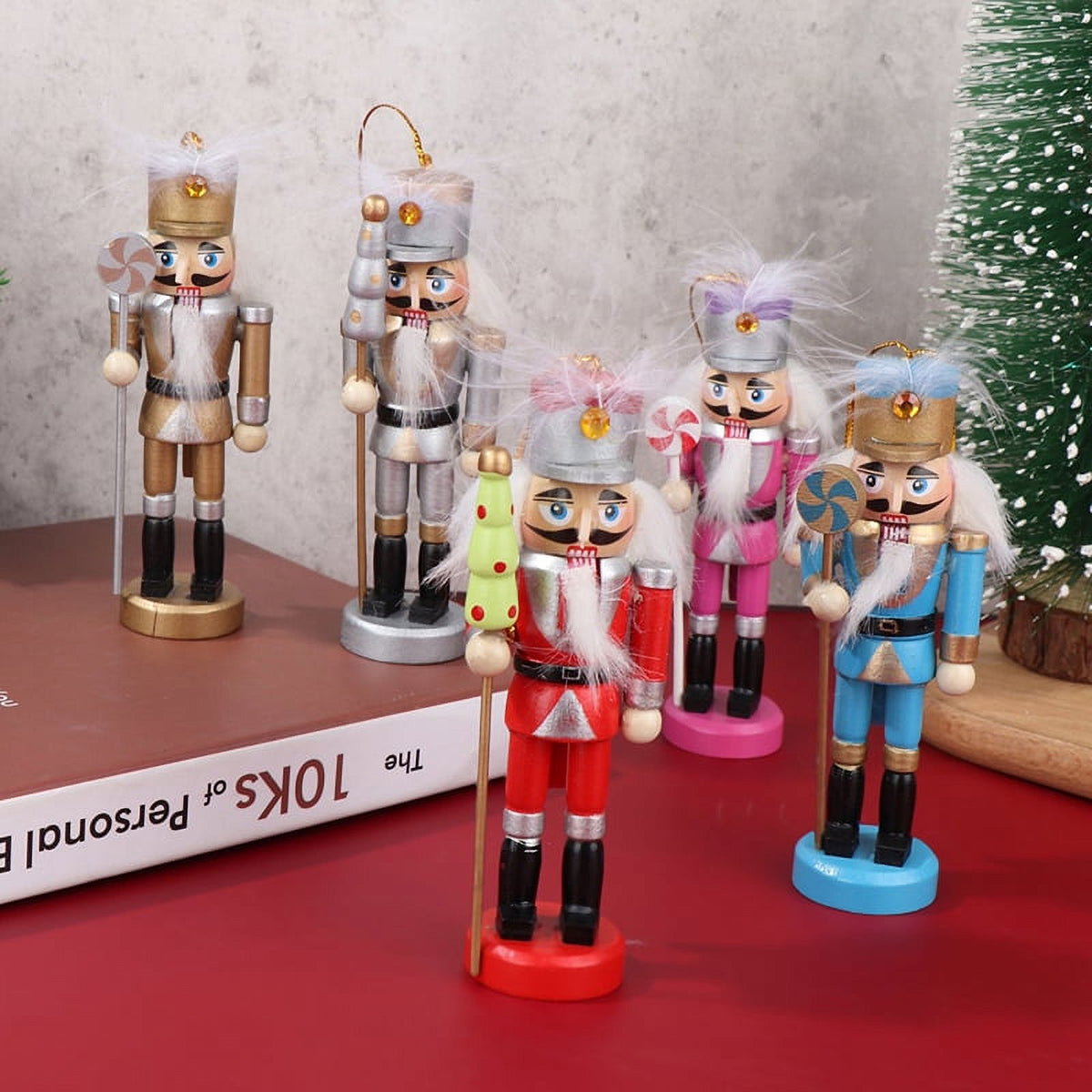 12CM Christmas Nutcracker Puppet Soldier Desktop Ornament T31042
