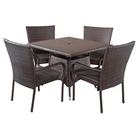5 Piece Square Patio Dining Set S76558