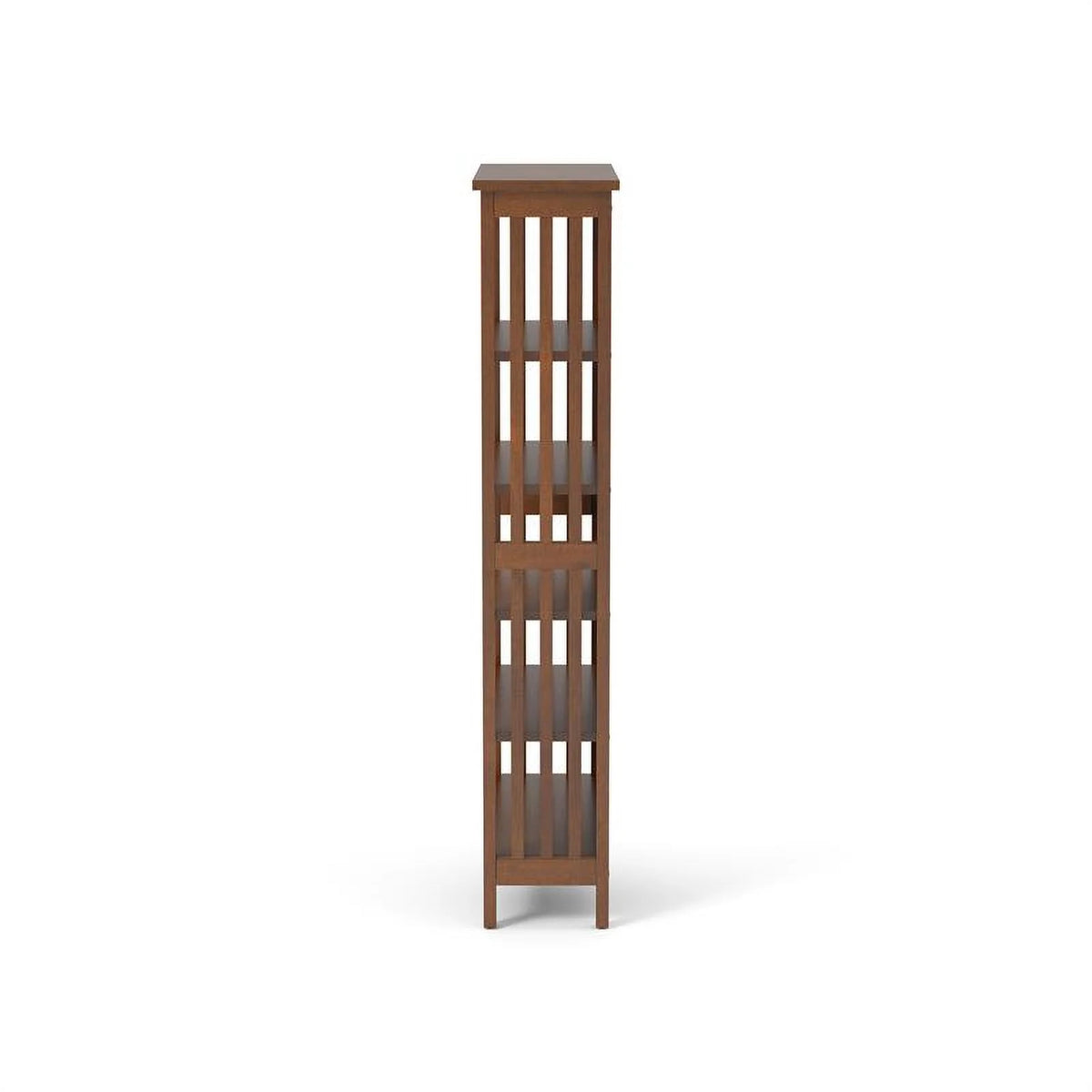 Antique Oak 5-Shelf Wood Bookcase D343957