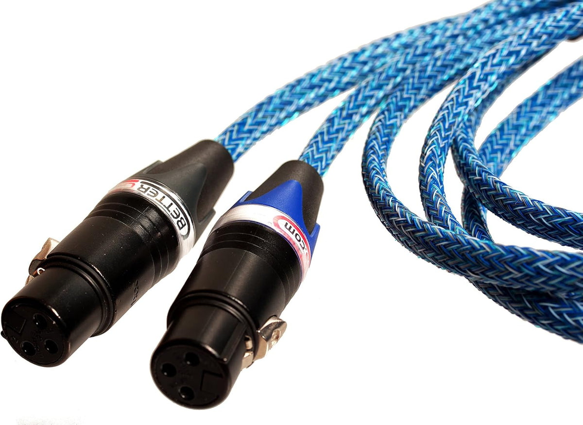 Blue XLR Cable Stereo Pair 2 Cables N905258
