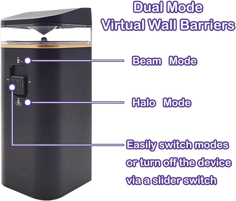 2-Pack Virtual Wall Barrier Compatible with iRobot Roomba Robot Vacuum V95461