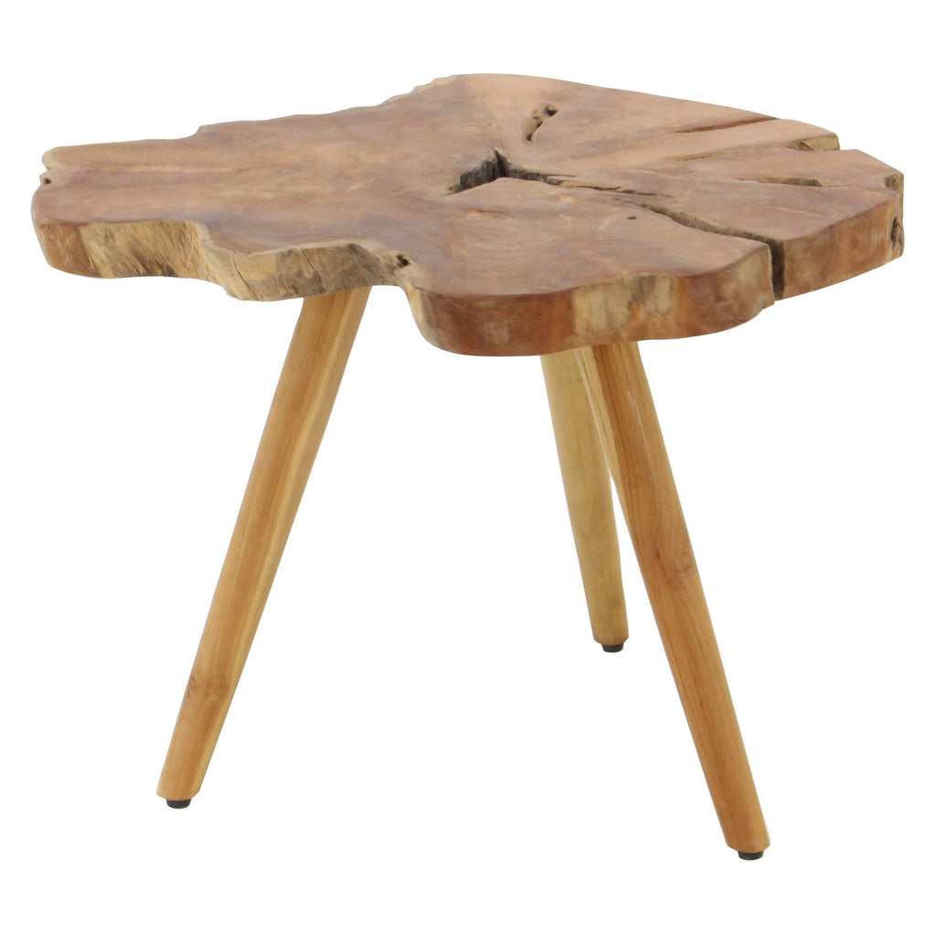 Teak Wood Accent Table B728745