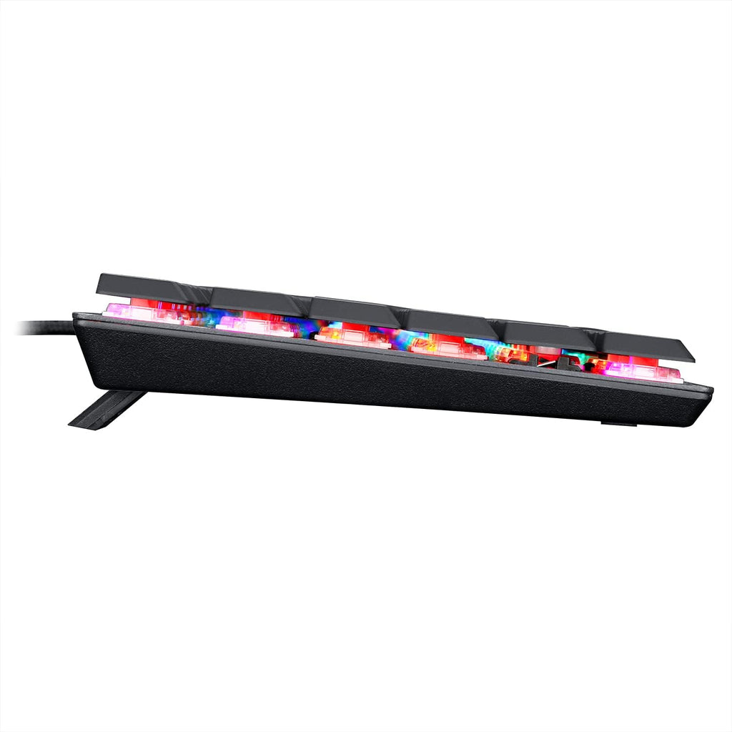 Wireless Bluetooth Mechanical Gaming Keyboard with RGB Backlit Blue Switches D919528